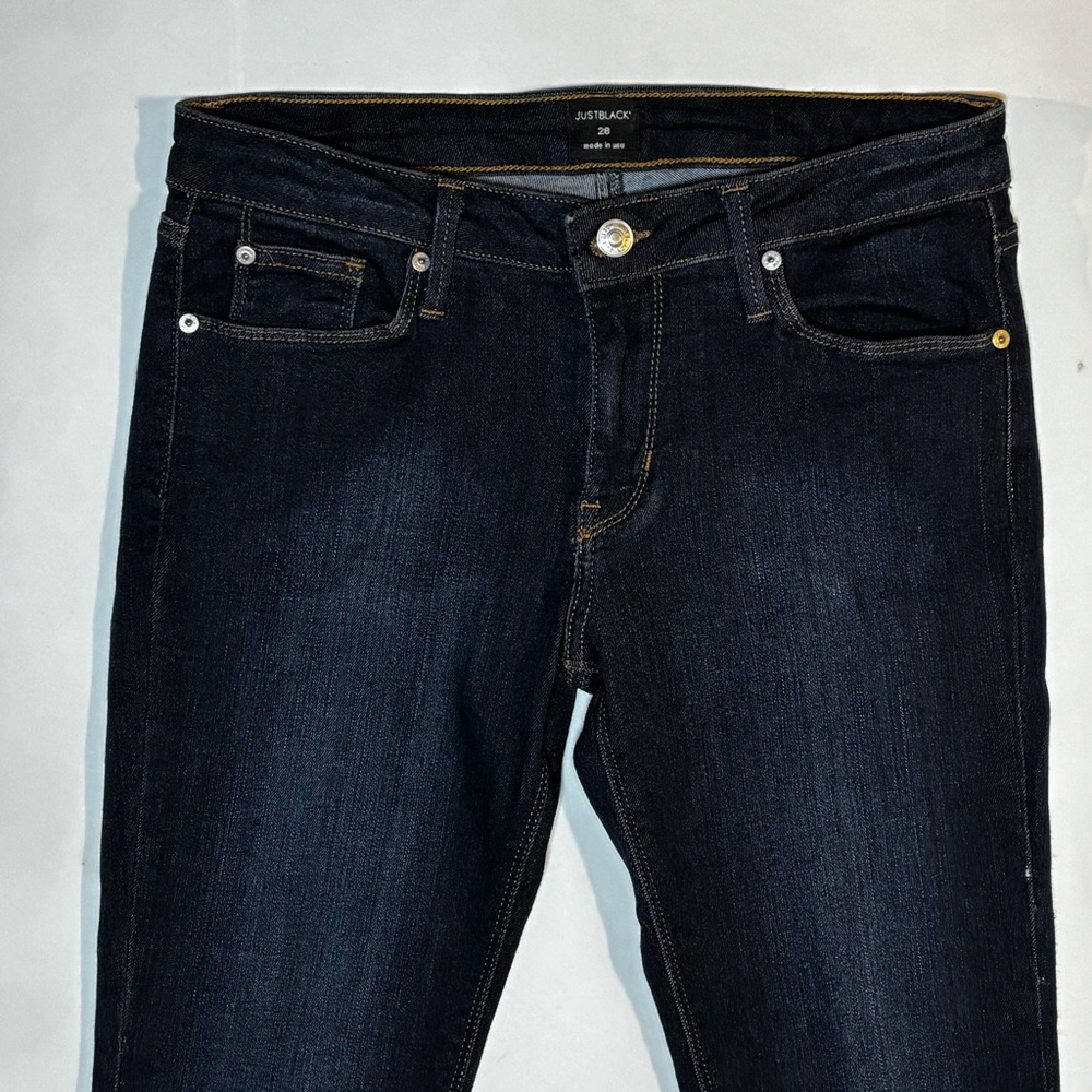 Just Black Peyton Skinny Ankle Jeans Dark Wash 28 - Picture 2 of 8